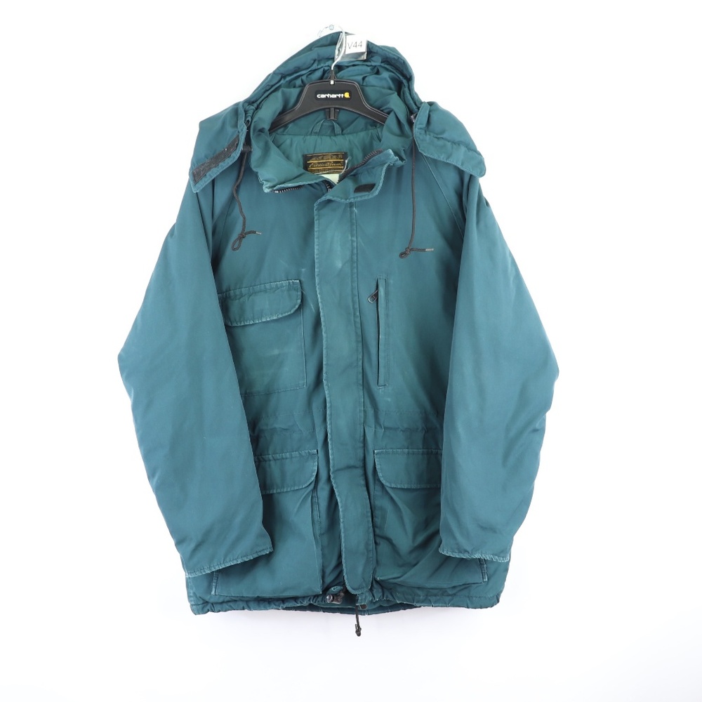 Eddie Bauer Mountain Parka Shell Jacket, Men's Size L polyester green type Vintage Second Hand